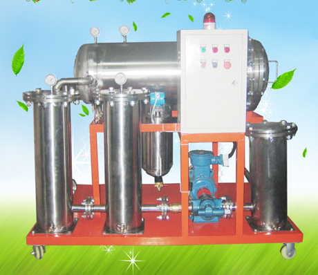 透平油聚結(jié)脫水濾油機